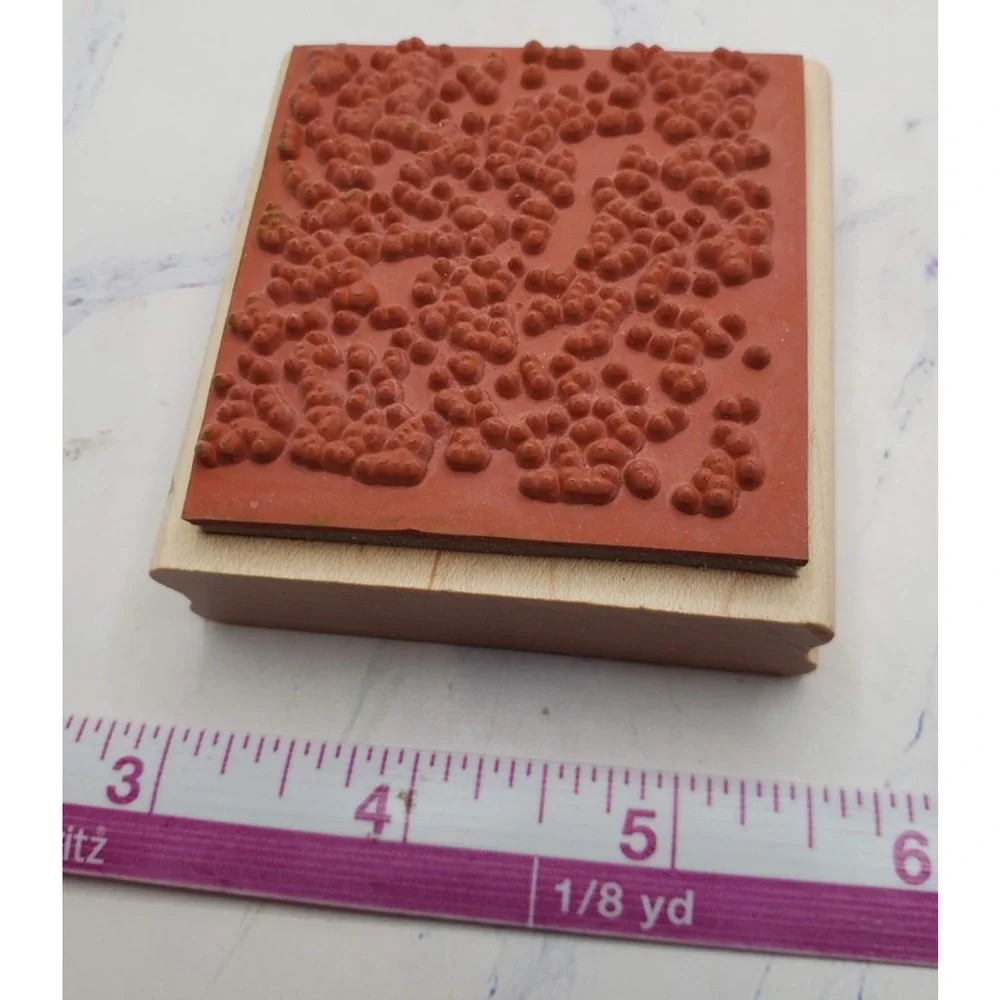 Paint Spatter Background Pattern Wood Mounted Rubber Stamp